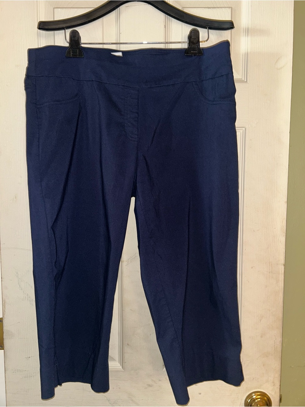 Ruby Rd. Navy Pull-On Bermuda Shorts